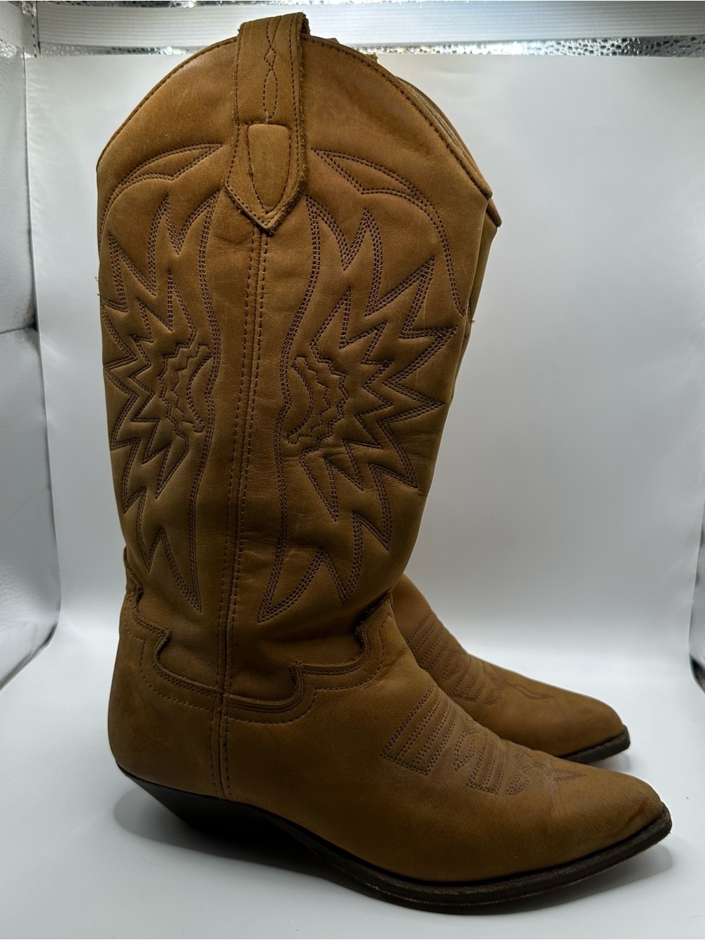 Seychelles Tan Western Heeled Boots